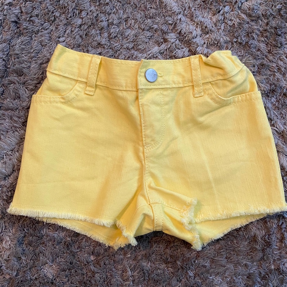 NWT🎉 Baby Girl Yellow Shorts